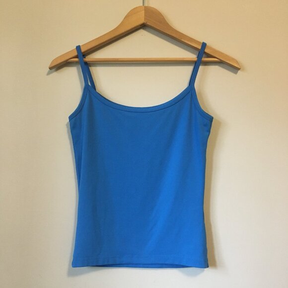 Bright Blue Basic Short Torso Camisole Tank Top - Picture 1 of 15